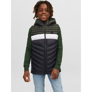 Bodywarmer met kap JACK & JONES JUNIOR. Polyester materiaal. Maten 10 jaar - 138 cm. Zwart kleur