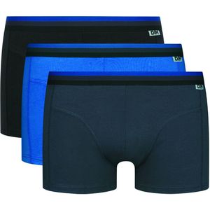 Set van 3 boxershorts Ecodim colors DIM. Katoen materiaal. Maten M. Blauw kleur