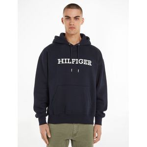 Hoodie met geborduurd logo TOMMY HILFIGER. Katoen materiaal. Maten 3XL. Blauw kleur