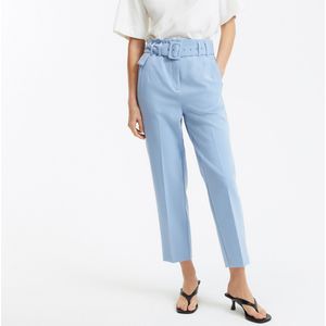 LA REDOUTE COLLECTIONS - Slim Broek - Lichtblauw - Polyester - Hoge Taille