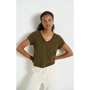 AMERICAN VINTAGE - SONOMA - T-shirt - Kastanje kleur - Katoen