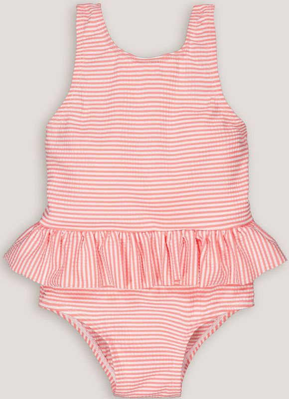 Badpak met strepen LA REDOUTE COLLECTIONS.  materiaal. Maten 9 mnd - 71 cm. Roze kleur