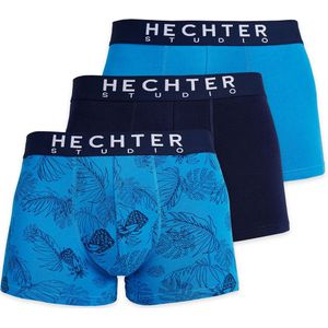 Set van 3 boxershorts DANIEL HECHTER LINGERIE. Katoen materiaal. Maten XXL. Blauw kleur