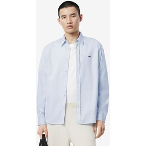 Lacoste, Heren, Overhemden, Blauw, Maat: 4XL Katoen,