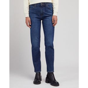 Rechte jeans Carol, hoge taille LEE. Denim materiaal. Maten Maat 31 (US) - Lengte 31. Blauw kleur