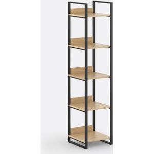 Hiba - Kolom - Naturel - Massief Dennenhout - Staal Metaal