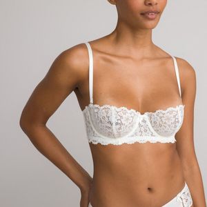 La Redoute Collections - Bandeau-BH - Ivoor - Kant