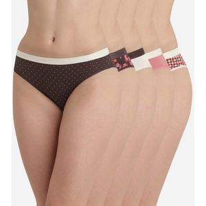 DIM - Les Pockets - Damesonderbroek - Katoen - Meerkleurig - 5 Stuks