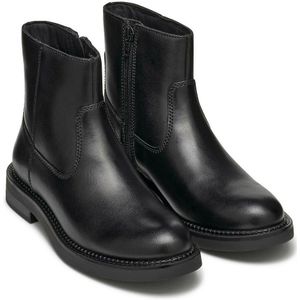 Platte bottines in leer met rits Serilda GEOX. Leer materiaal. Maten 39. Zwart kleur