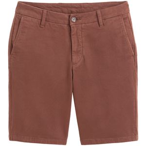 Chino bermuda in bio katoen LA REDOUTE COLLECTIONS. Katoen materiaal. Maten 44 FR - 48 EU. Kastanje kleur