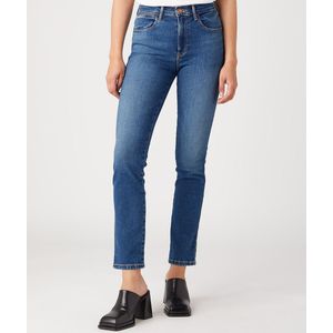 Slim jeans met standaard taille WRANGLER. Denim materiaal. Maten Maat 29 (US) - Lengte 30. Blauw kleur