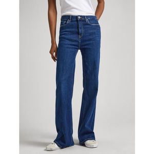 Bootcut jeans, hoge taille PEPE JEANS. Denim materiaal. Maten Maat 26 US - Lengte 30. Blauw kleur