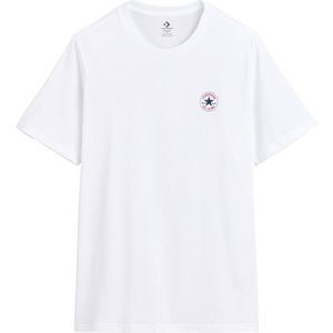 T-shirt met korte mouwen, klein logo, Chuck Patch CONVERSE. Katoen materiaal. Maten S. Wit kleur