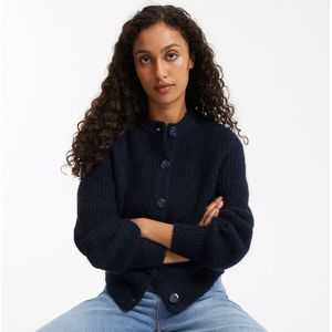 La Redoute Collections - Signature AMBROISE - Gebreid Vest - Marineblauw - Alpaca Materiaal