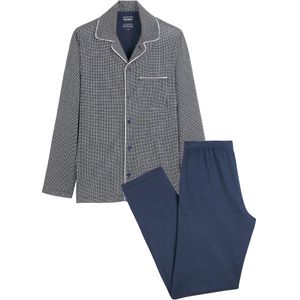 EMINENCE - Open Pyjama - Blauw - Merceriseerd Katoen