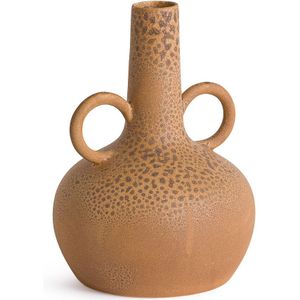 Decoratieve vaas in keramiek H29cm, Kuza LA REDOUTE INTERIEURS. Keramiek materiaal. Maten één maat. Kastanje kleur