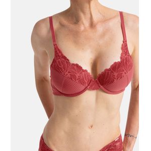 Balconnet-BH Arabella DORINA. Kant materiaal. Maten 85D FR - 70D EU. Oranje kleur