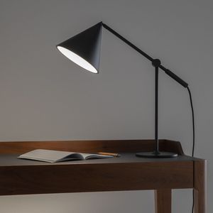 Gearticuleerde bureaulamp, Moke AM.PM. Metaal materiaal. Maten één maat. Zwart kleur