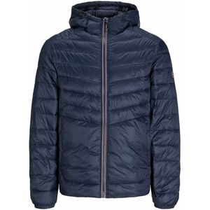 Donsjas met kap JACK & JONES. Polyamide materiaal. Maten M. Blauw kleur