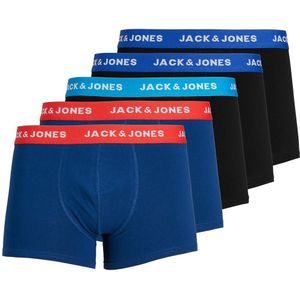 Set van 5 boxershorts JACK & JONES. Katoen materiaal. Maten L. Zwart kleur