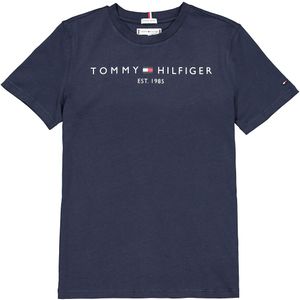 T-shirt TOMMY HILFIGER. Katoen materiaal. Maten 16 jaar - 162 cm. Blauw kleur