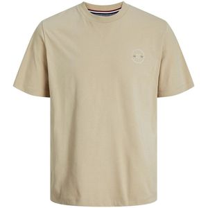 Recht T-shirt met ronde hals JACK & JONES. Katoen materiaal. Maten XXL. Geel kleur