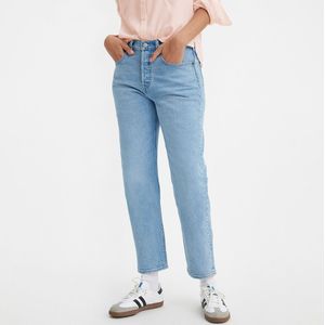 Jeans 501® Crop LEVI'S. Denim materiaal. Maten Maat 28 (US) - Lengte 30. Blauw kleur