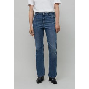IKKS - Verwassen Bootcut Jeans - Donkerblauw - Katoen