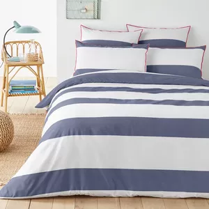 Damier beddengoed, 220 x 240 cm, blauw en wit, geometrisch gestreept, 3- delig set, zacht microvezel, geometrische strepen, dekbedovertrek met ritssluiting en 2 kussenslopen van 80 x 80 cm Damier beddengoed, 220 x 240 cm, blauw en wit, geometrisch gestreept, 3- delig set, zacht microvezel, geometrische strepen, dekbedovertrek met ritssluiting en 2 kussenslopen van 80 x 80 cm
