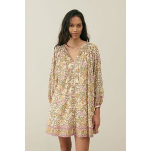 LOUISE MISHA - JANICE - Korte Jurk - Beige - Katoen