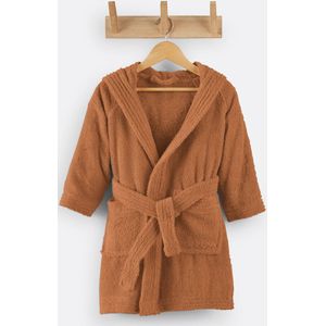Scenario - Badjas met Kap - Karamel - 100% Katoen - Badstof Bouclette 350 g/m²