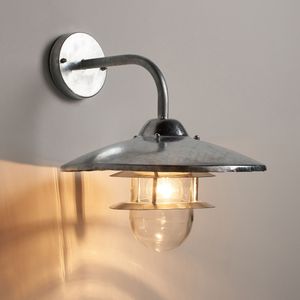Wandlamp voor buiten/badkamer in ijzermetaal, Noria AM.PM. Metaal materiaal. Maten lamp. Grijs kleur