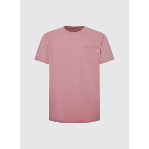 T-shirt met ronde hals PEPE JEANS. Katoen materiaal. Maten S. Roze kleur