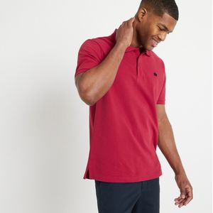 Polo Signature, korte mouwen LA REDOUTE COLLECTIONS. Bio katoen materiaal. Maten S. Rood kleur