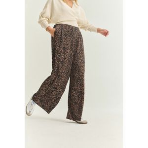 Broek Djami ALMÉ. Polyester materiaal. Maten 40/42 (FR) - 38/40 (EU). Zwart kleur