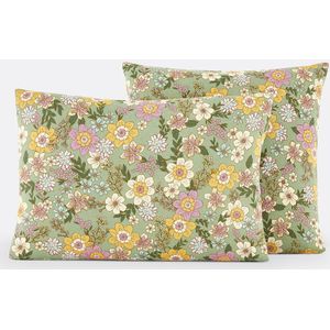 LA REDOUTE INTERIEURS - Kussensloop - Katoen/Gewassen Linnen - Rosemary Groen