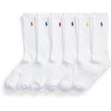 Polo Ralph Lauren - Sokken - Set van 6 Paar - Effen Design - Contrasterende Merkstitching