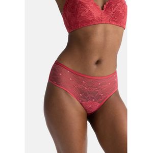 Dorina - Vada - Menstruatie Hipster - Steenrood - Matige Flux - Kant Materiaal