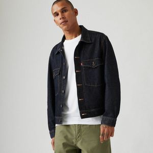 Levi´s - Embarcadero Station Jas - Blauw - 100% Katoen - Relaxte Pasvorm