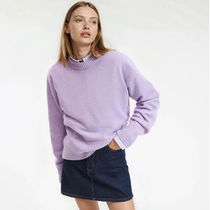 La Redoute Collections - Gebreide Trui - Violet - Wol en Kasjmier - Made in France