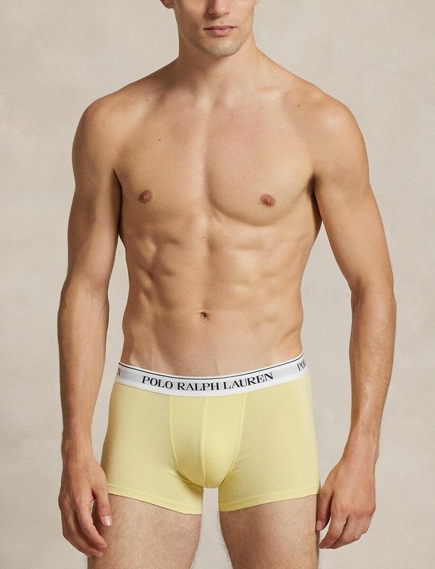 POLO RALPH LAUREN - Boxershorts - Geel - Roze - Marine - Katoen - Set van 3