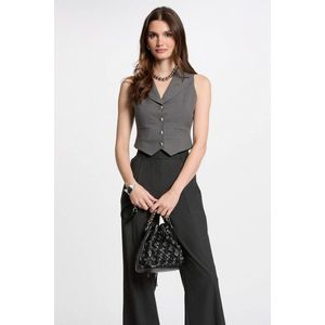 MORGAN - Getailleerd Vestje - Parelgrijs - Polyester