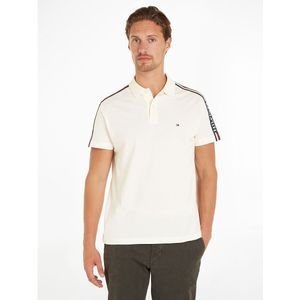 TOMMY HILFIGER - Rechte Polo - Wit - Bio Katoen - Geborduurd Logo