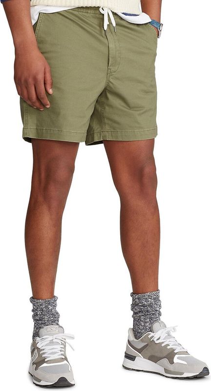 Polo Ralph Laurenvoor mannen. 710644995032 Groene elastische short met trekkoord (L), Casual, Katoen