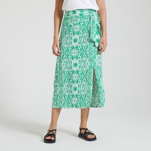 ONLY - Gedrapeerde Rok - Muntgroen - Viscose