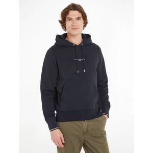 Hoodie met logo op de buste TOMMY HILFIGER. Bio katoen materiaal. Maten S. Blauw kleur