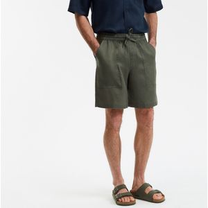 LA REDOUTE COLLECTIONS - Bermuda - Kakigroen - Linnen