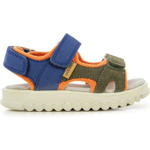 Leren sandalen Rolly Boy Scratch SHOO POM. Leer materiaal. Maten 24. Blauw kleur