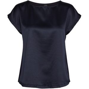 Satijnen blouse met korte mouwen VERO MODA. Polyester materiaal. Maten XL. Blauw kleur