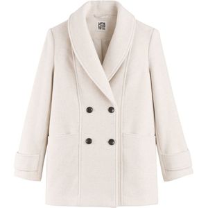 LA REDOUTE COLLECTIONS - Halflange Caban - Ivoor - Polyester